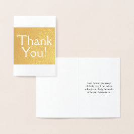 Basic, elegant "Danke!" Karte