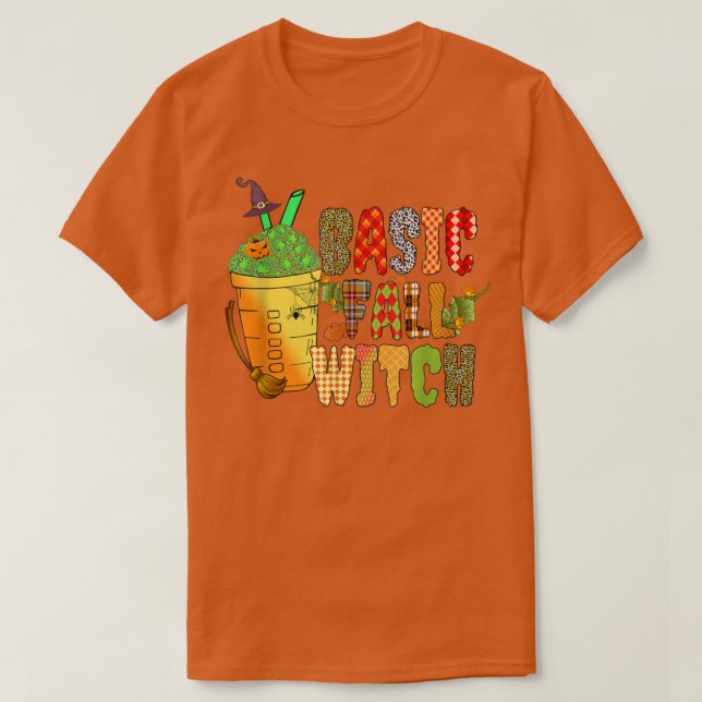 Basic Fall Hexengetränke Pumpkin Gewürz Halloween  T-Shirt (Design vorne)