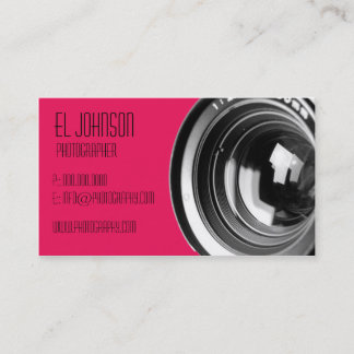Basic Fotografy Business Card (Rose Petal) Visitenkarte