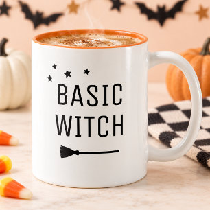 Basic Hexe Modernes Halloween Zweifarbige Tasse