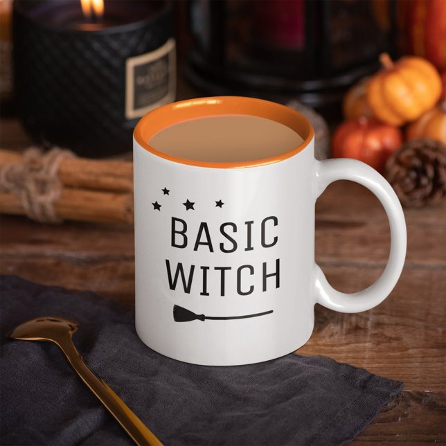 Basic Hexe Modernes Halloween Zweifarbige Tasse (Von Creator hochgeladen)