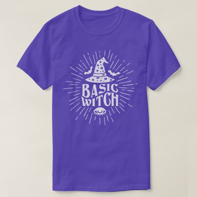 Basic Hexe Witchy Woman Witch Vibes Halloween Wit T-Shirt (Design vorne)