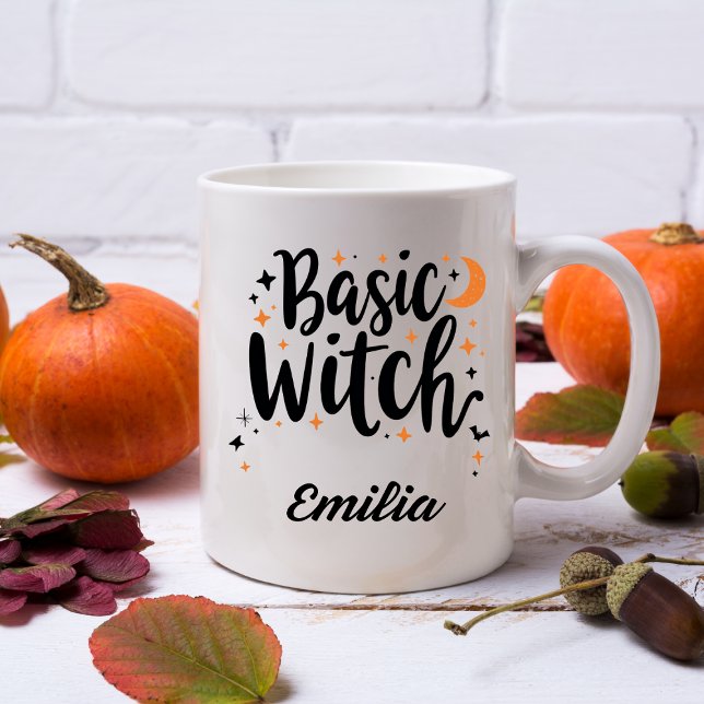 Basic Hexon Halloween Custom Black Typografy Kaffeetasse (Von Creator hochgeladen)
