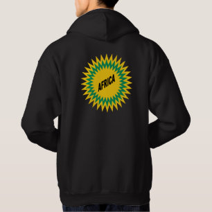 Basic Hooded Sweatshirt schwarz hinten SUN AFRICA