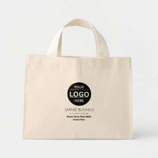 Basic Logo Custom Bag, Business or Shop Tote Bag Mini Stoffbeutel