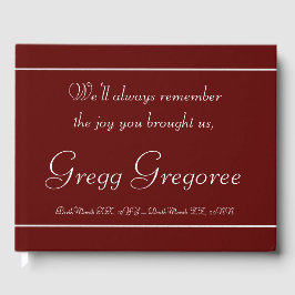 Basic & Minimal Memorial Gästebuch