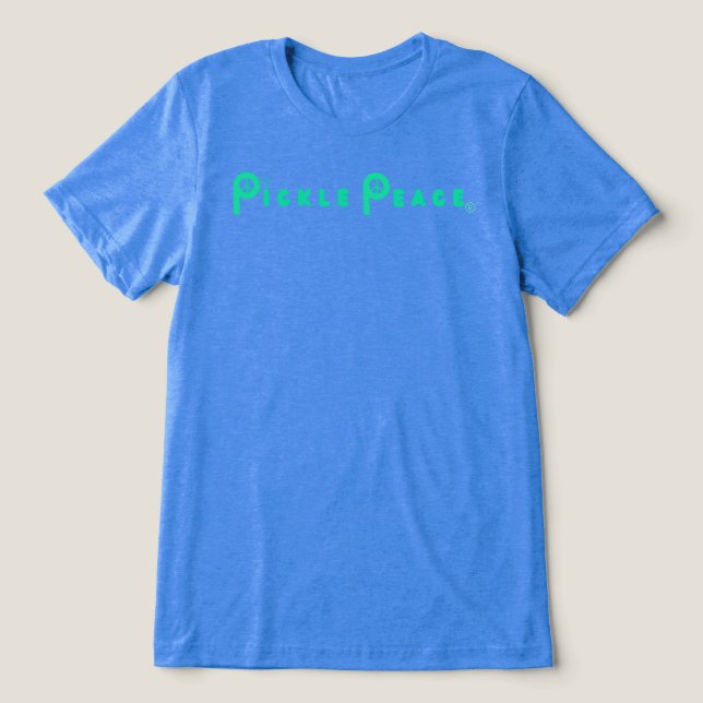 Basic Pickle Peace T Tri-Blend Shirt (Design Vorderseite)