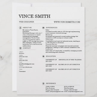 Basic Professional Resume Template Design Trendy 1 Briefbogen