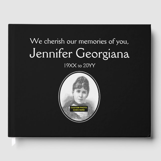 Basic, Schlicht Condolences Guestbook Gästebuch (Vorderseite)