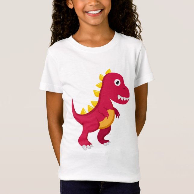 Basic Shirt Tochter Dinosaurier (Vorderseite)