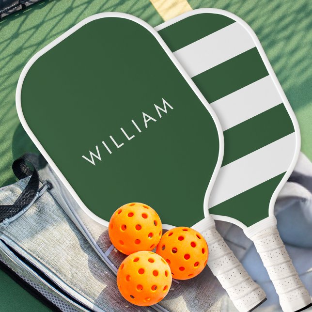 Basic Simple Green Modern Personalized Pickleball Schläger (Von Creator hochgeladen)