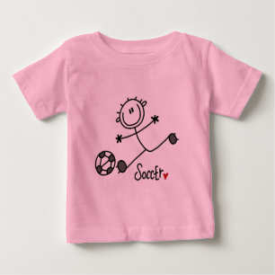 Basic Strichmännchen Soccer T - Shirt und Geschenk