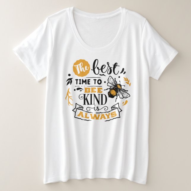 Basic-T - Shirt mit Plus-Größe (Design vorne)