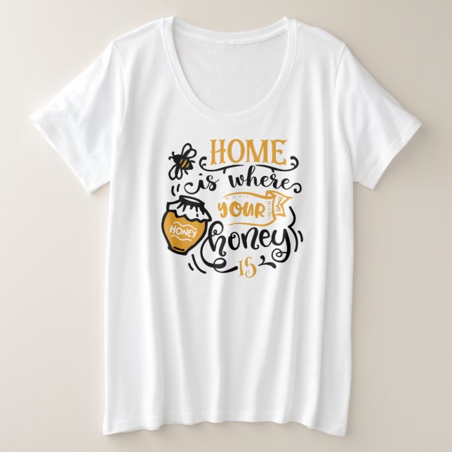 Basic-T - Shirt mit Plus-Größe (Design vorne)