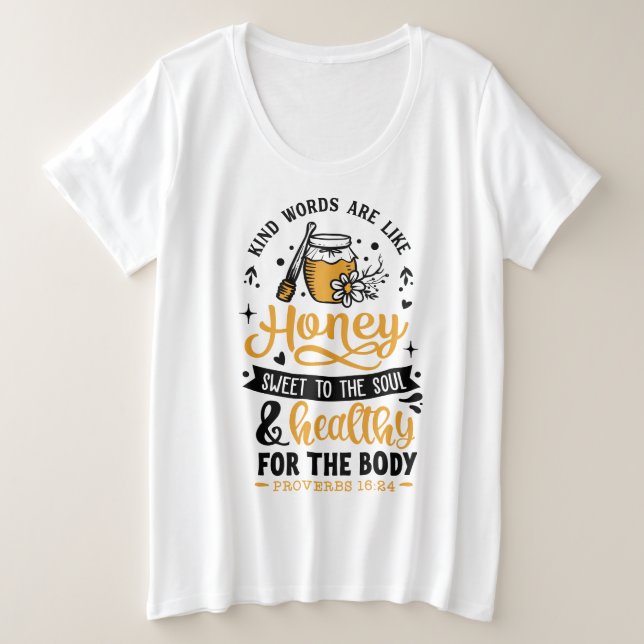 Basic-T - Shirt mit Plus-Größe (Design vorne)