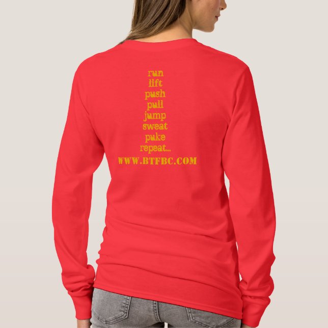 BASIC-TRAININGS-FITNESS-STIEFEL-LAGER T-Shirt (Rückseite)