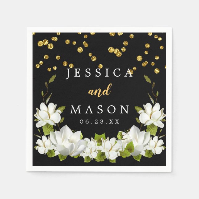 Basic Wedding Cocktail Napkins Serviette (Vorderseite)