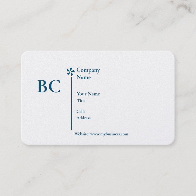 Basic white Template Business Card  homes Visitenkarte (Vorderseite)