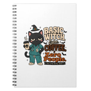 Basic Witch Extra Kaffee Zero Leute Notizbuch Notizblock