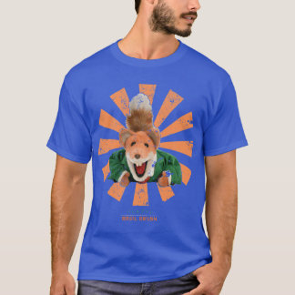 Basil Brush Retro Japanische Freunde T-Shirt