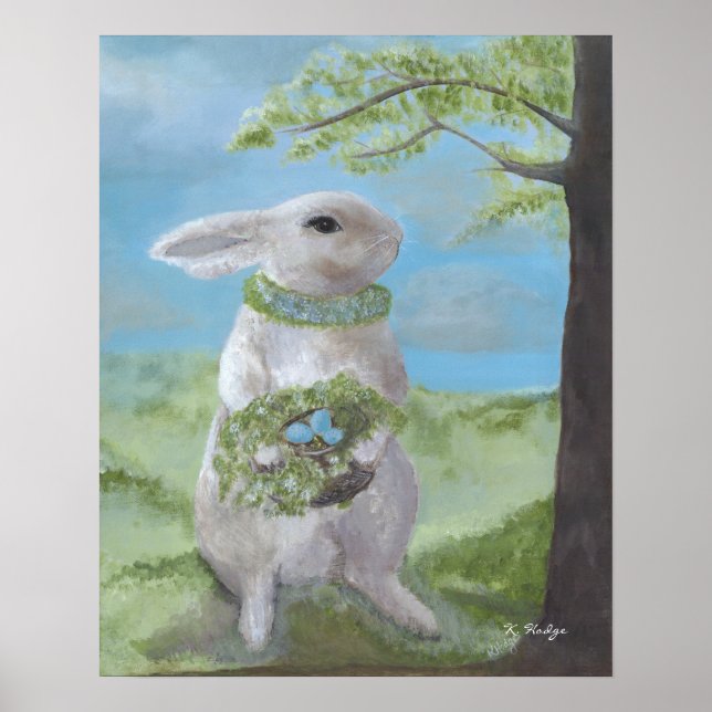 Basil Bunny - Print Poster (Vorne)
