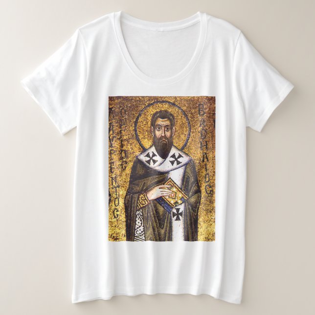 Basil de Caesarea Große Größe T-Shirt (Design vorne)