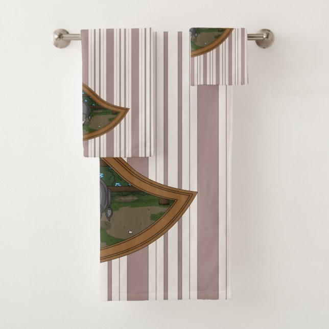 Basil dem Schweinetuch-Set Badhandtuch Set (Insitu)