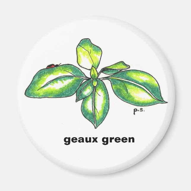 Basil, geaux grün magnet (Vorne)