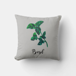 Basil Herb Garden Throw Kissen