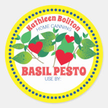 Basil pesto herzen italienisch Zuhause canning