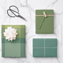 Basil & Sage Geschenkpapier-Set mit 3 flachen Böge Geschenkpapier Set