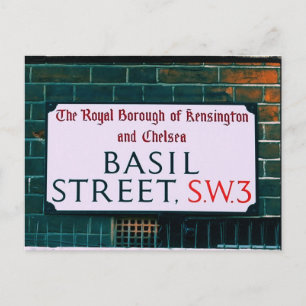 Basil Street - Kensington & Chelsea Postkarte