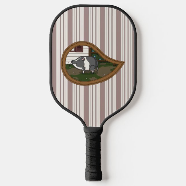 Basil the Pig Pickleball Schläger (Vorderseite)