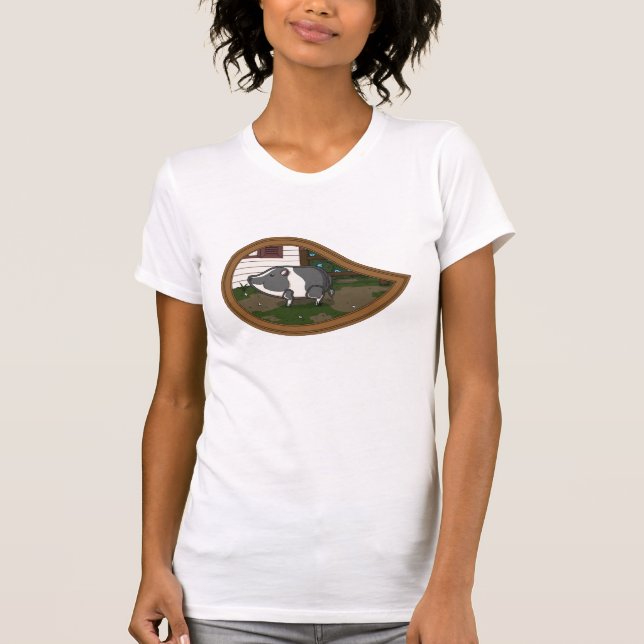 Basil the Pig Women's Light Shirt (Vorderseite)