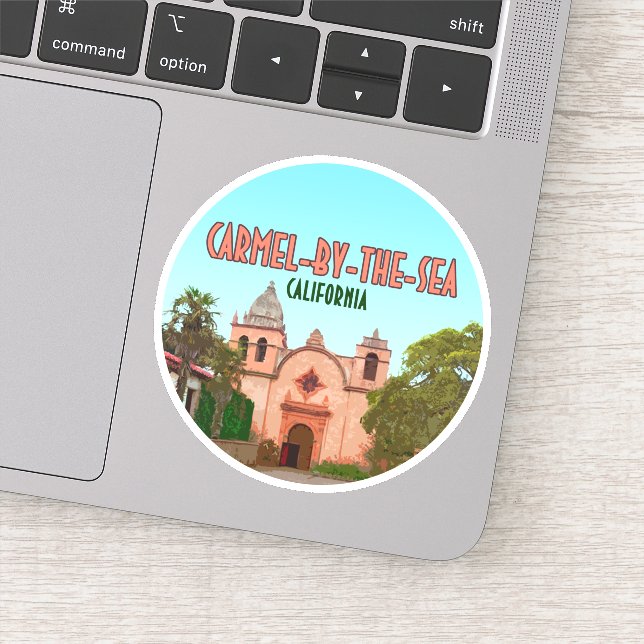 Basilica Carmel-by-the-Sea Mission Aufkleber (Detail)