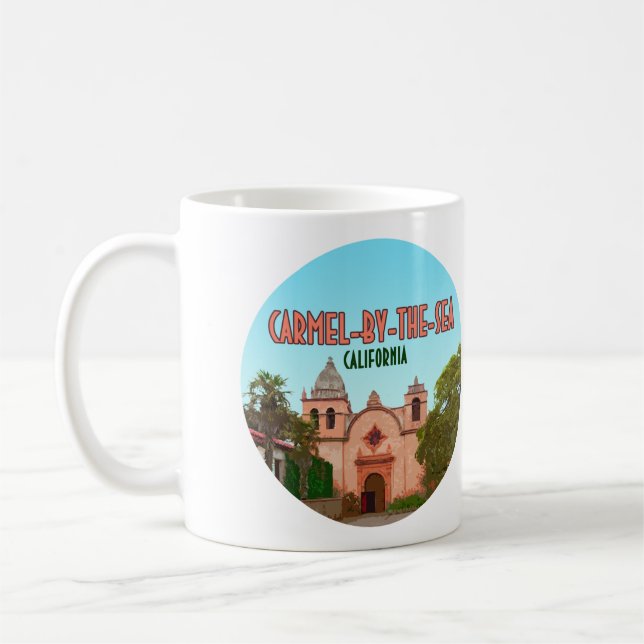 Basilica Carmel-by-the-Sea Mission Kaffeetasse (Links)