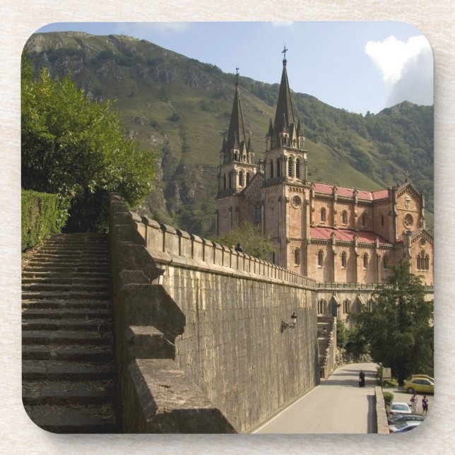 Basilica de Covadonga, Nordwestspanien. Getränkeuntersetzer (Vorderseite)
