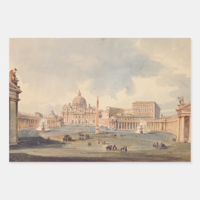 Basilica di San Pietro Geschenkpapier Set (Vorderseite)
