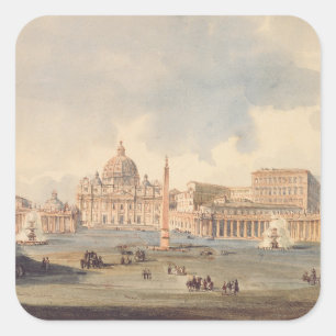 Basilica di San Pietro Quadratischer Aufkleber