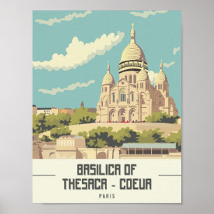 Basilica di Thesaca Coeur Paris Poster