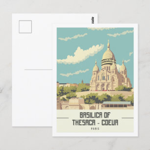 Basilica di Thesaca Coeur Paris Postkarte