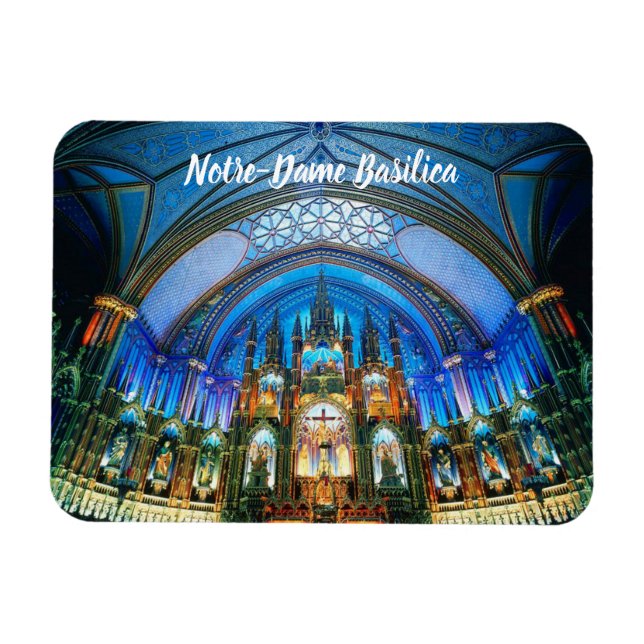 Basilica Notre-Dame Montreal Kanada Magnet (Horizontal)