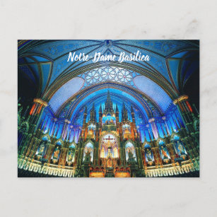 Basilica Notre-Dame Montreal Kanada Postkarte