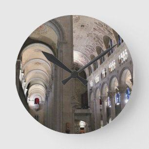 Basilica of Sainte Anne de Beaupre, Quebec, Canada Runde Wanduhr
