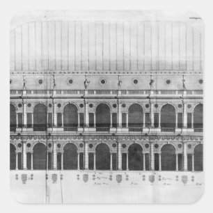 Basilica Palladiana de Vicenza Quadratischer Aufkleber