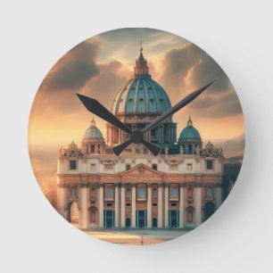 Basilica San Pietro - Italien - Reisen Runde Wanduhr