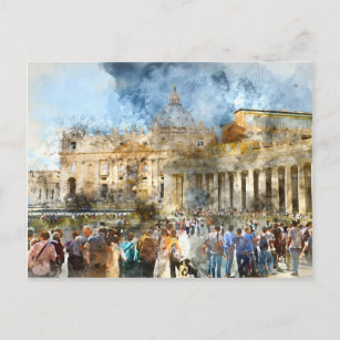Basilica Vatikan in Rom Italien Postkarte