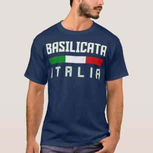 Basilicata Italia Italien Typografie Design T-Shirt