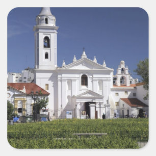 Basilika Nuestra Senora del Pilar in Recoleta Quadratischer Aufkleber