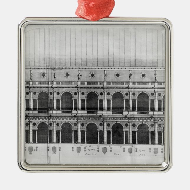 Basilika Palladiana in Vicenza Silbernes Ornament (Vorne)